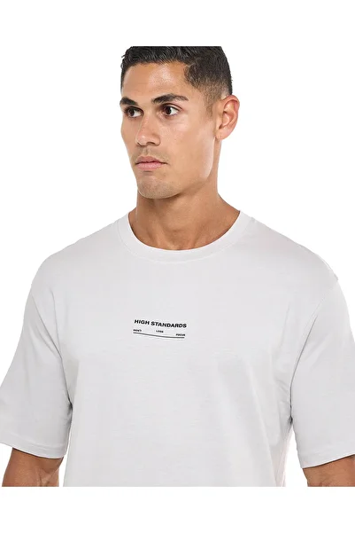R&B Printed T-Shirt with Crew Neck and Short Sleeves