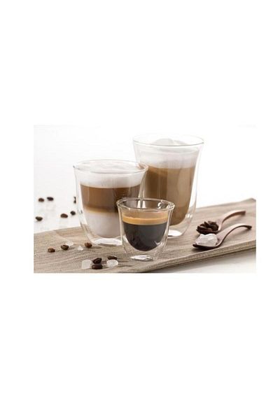 DELONGHİ Set 6 Pahare De'Longhi Colectia Connoisseur DLSC 302, 2 pahare Espresso 90 ml, 2 pahare Cappuccino 2