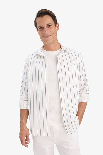 DeFacto White Men's Shirt E7893Ax/Wt34