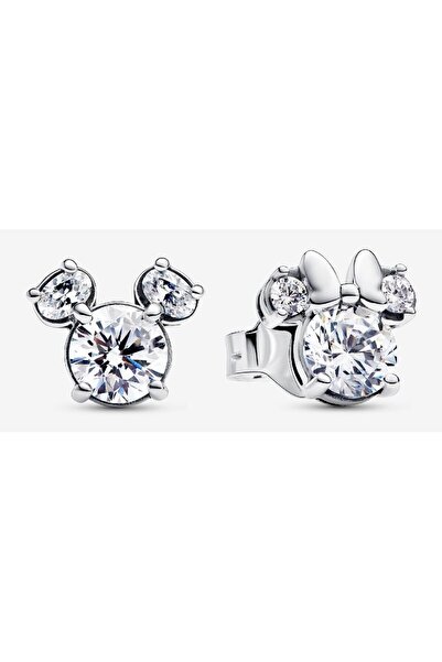 Pandora Sparkling Disney Mickey and Minnie Mouse Earrings - 925 Sterling Silver