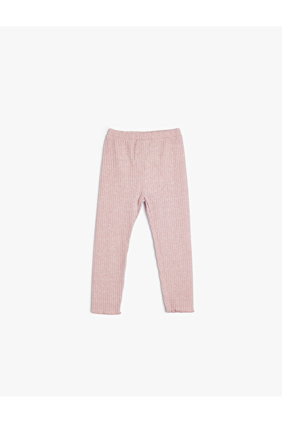 Koton بنطال ليجنز أساسي للبنات باللون الوردي