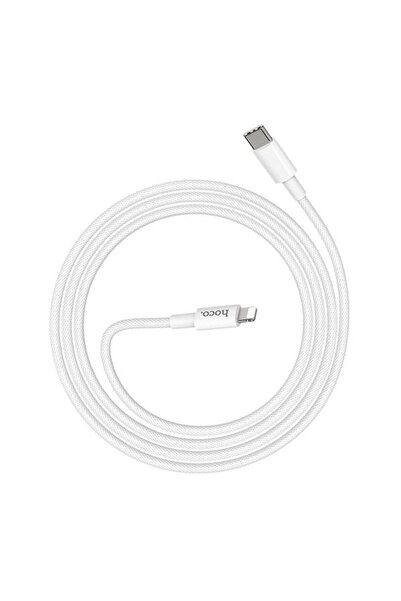 Hoco Cablu X56, USB Tip-C la Lightning, 1 m, PD, 20W, Alb