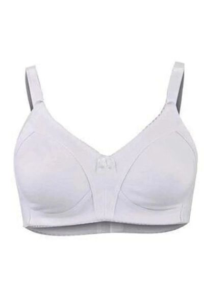 QULAT Women's Plus Size Cotton D Cup Gathering Combed Cotton Gathering Bra/ Bra Back Attachment