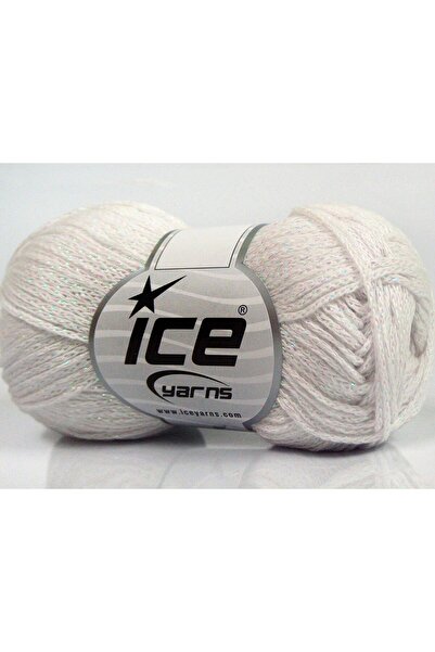 Ice yarns 8x50 جرام. قماش قطني معدني أنيق، لامع معدني، قطن أبيض لامع معدني، خ...