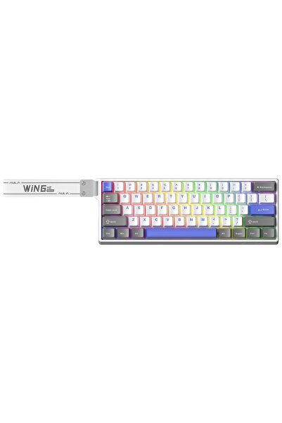 Aula Win60 HE MAX Manyetik Klavye Rapid Trigger GrayWood Swtich 8000Hz RGB TKL Hot Swap Oyuncu Klavy