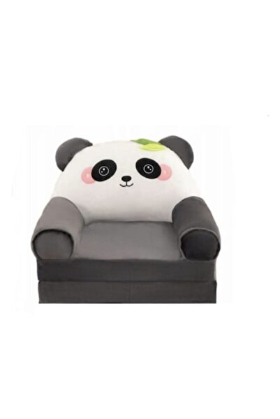 MASHASHOP Fotoliu extensibil pentru copii, Ursuleț Panda, 3 panouri, Multicol...