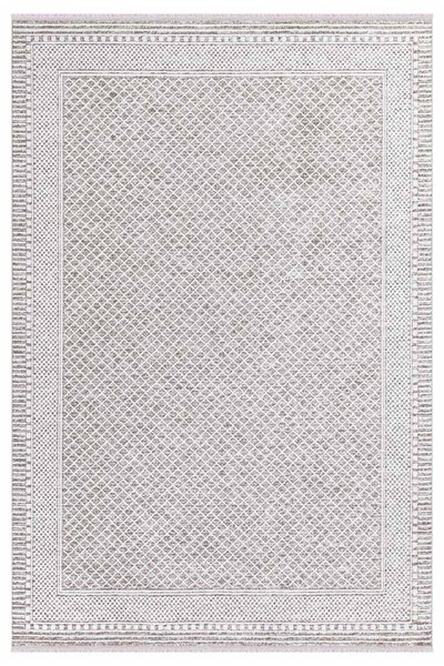 İpek Mekik Halı Dalida 3200A Yumuşak Dokulu İskandinav Desenli Açık Gri Krem ...