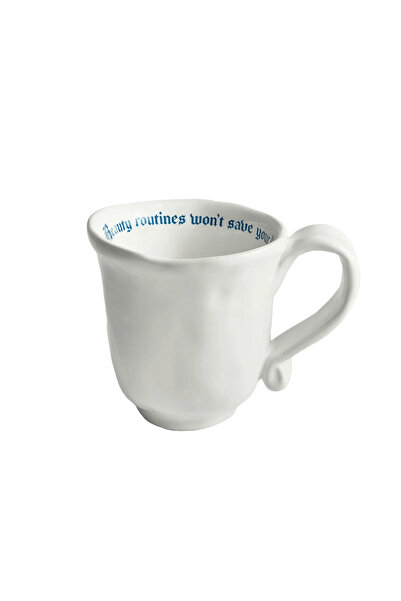 Incartato Ceramics Cană ceramică, Incartato Ceramics, Beauty, 350 ml, albă