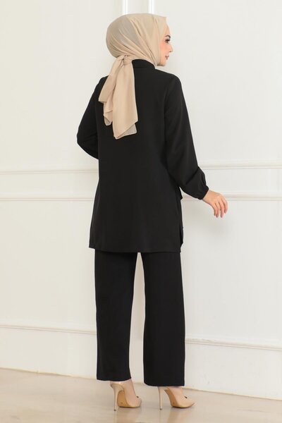 Missvalle Σετ με λεπτομέρεια τσέπης μαύρο 19229