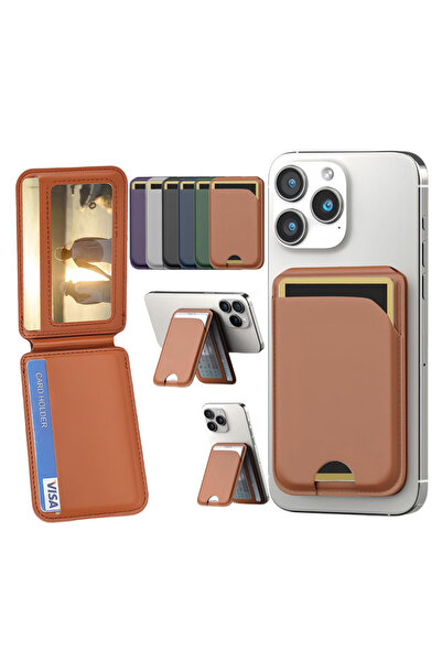 bovinox iPhone 12 13 14 15 16 Mini Plus Pro Max Uyumlu Manyetik Standlı Deri ...