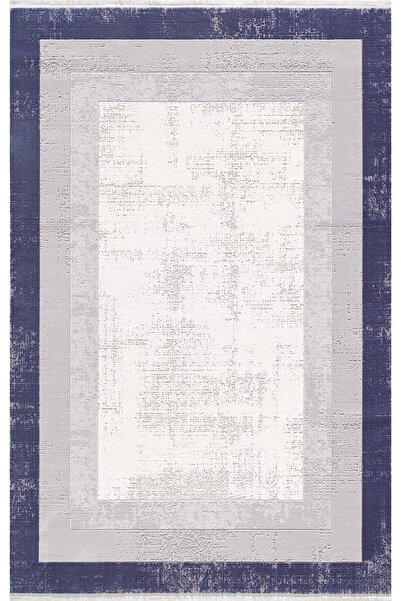 Artemis Halı Artemis Halı Özel Akrilik Dokuma Lacivert Krem Renkli Modern Hal...