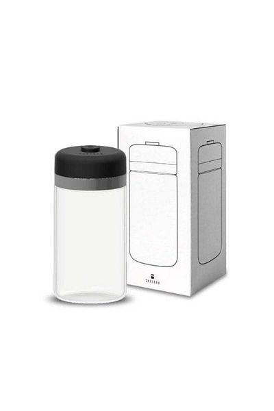 Other Shelbru 800ml Airtight Smart Glass Coffee Canister with Rechargeable Vacuum Seal Lid