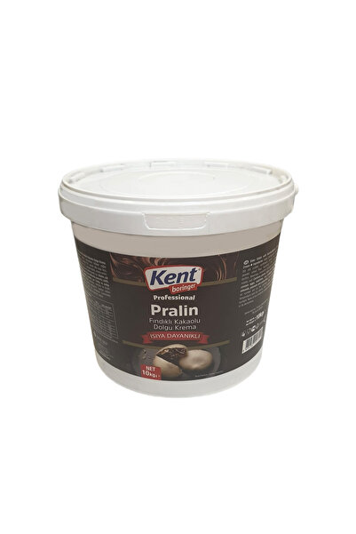 Kent Boringer KentBoringer Isıya Dayanıklı Pralin 10 Kg Kova Fındıklı ve Kakaolu Dolgu Krema