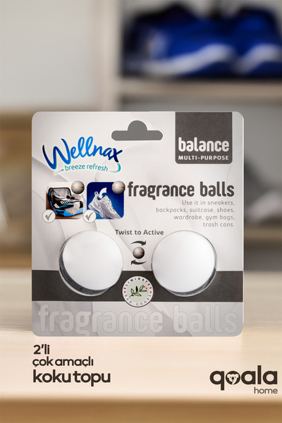 Wellnax Çok Amaçlı Koku Topu 2'li - BALANCE - Ayakkabı, Çanta, Valiz ve Daha Fazlası - Kötü Koku Önleyici