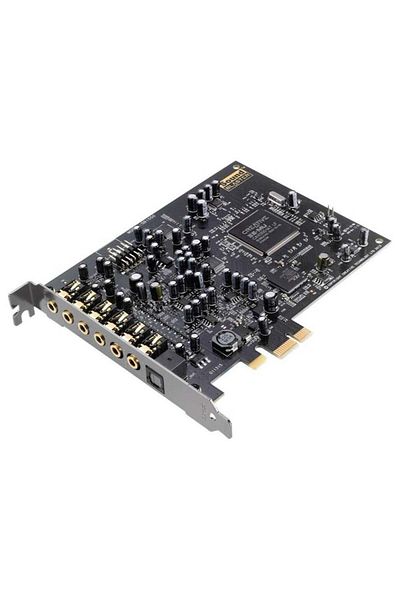 CREATIVE بطاقة Sound Blaster Audigy PCIe RX 7.1 مع مضخم صوت سماعة رأس عالي الأداء