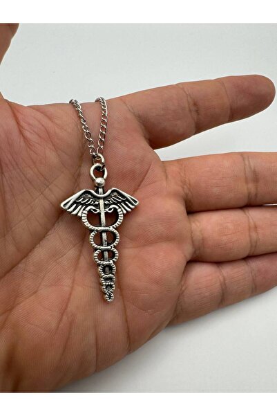 Yuchicly قلادة طبية على شكل كادوس للنساء والرجال - بتصميم أنيق، مصنوعة من معد...