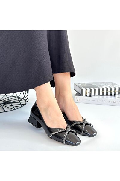 Zerenyus Pety Black Patent Leather Heeled Shoes