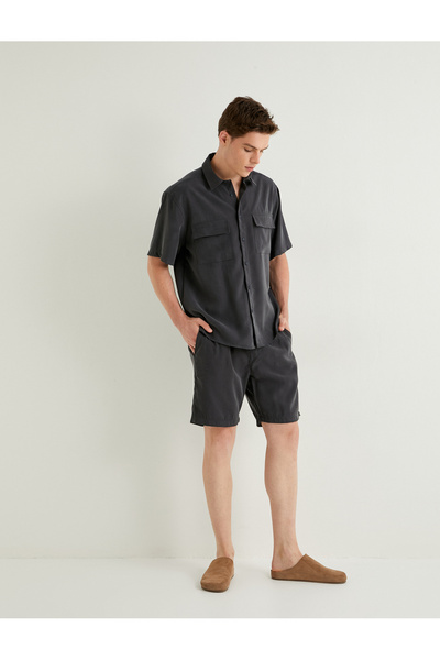 Koton شورت برمودا رجالي أزرق داكن