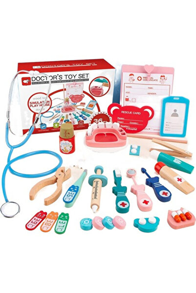 Toy Trusă de medic din lemn pentru dentist
