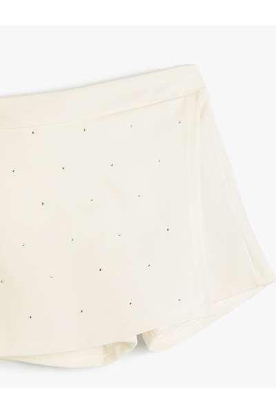 Koton Beige Girl's Envelop Skort
