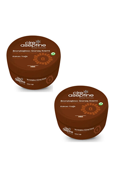 CIRE ASEPTINE Bronzlaştıırıcı Kakao Yağlı Güneş Kremi 2 x 100 ml