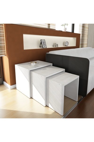 UnicUtil Masa de Cafea Multifunctionala din 3 Piese UnicUtil, 45 x 35 x 39 cm...