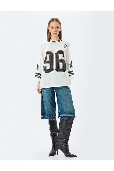 Koton X İnji - Long Sleeve Printed T-Shirt