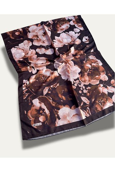 MİRAY Light Comfortable Cotton Soft Flower Pattern Nevada Shal