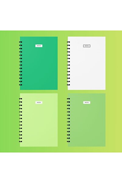 edinotes 4-Piece A4 School Notebook - 2 Checkered and 2 Lined