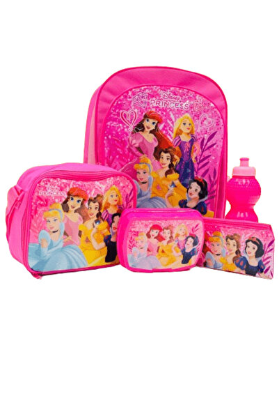 First Kid حقيبة ظهر ديزني برنسيس ٥ في ١ - عبوة اقتصادية ١٦ بوصة