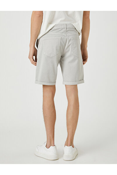 Koton Basic Bermuda Shorts Cotton Pocket Detailed Buttoned