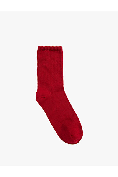 Koton Red Women's Basic Socket Socks