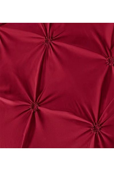 FIONNA.RO Finet Bed Linen With Pleats - Bordeaux