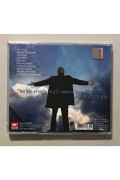 Seyhan Müzik Bayhan Short Veda Cd (Original Period Print Cd)
