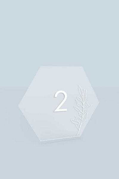 Lamsit Ibdaa Acrylic Hexagon 3mm Thick Pack of 16 (18.4x16.9cm, Frosted)