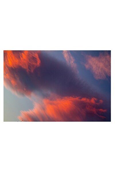OEM Pictură pe pânză, „Pictură cerească în culorile apusului”, Nori, Apus de ...