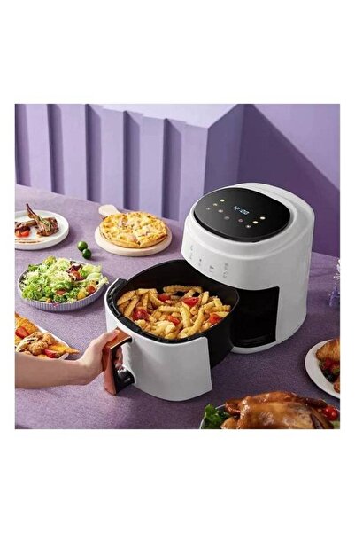 Cyber 8L COOKCHEN Multifunctional Digital Touch Air Fryer 8L 2800W White