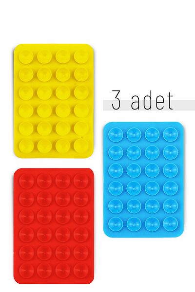 Nezih Case Mobile Phone Stabilizer Adhesive Silicone Suction Cup Set of 3