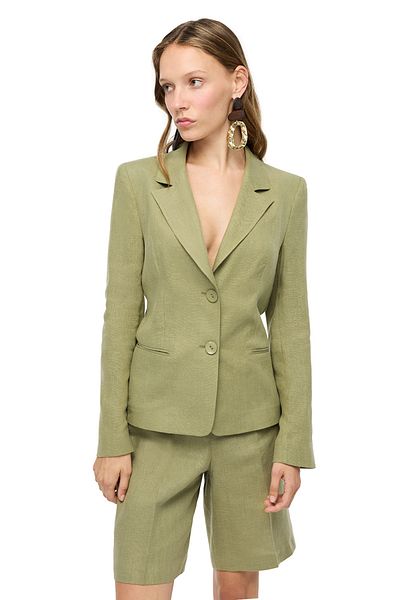 Perspective 100% Linen Jacket Collar Suit Jacket