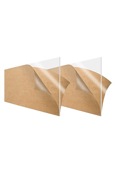 Lamsit Ibdaa Acrylic Sheet 3mm Thick Pack of 2 (Square, Clear)