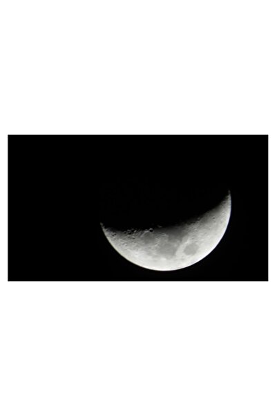 OEM Pictură pe pânză - „Albastrul închis al lunii pe cer”, Lună, Semilună, Ce...