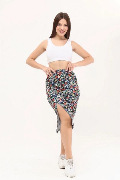 BNZ TEKSTİL Pencil Skirt with Elastic Waist Selani̇k Fabric