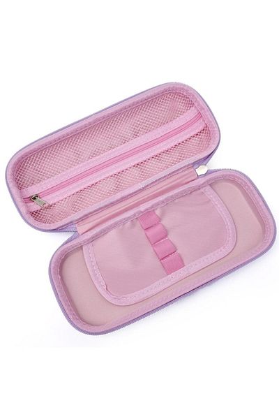 DNS Simple girls' pencil case for school, with 1 compartment 1 zipper, unequipped, purple Melone JS-6656
