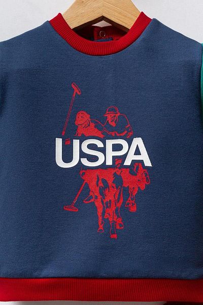 U.S. Polo Assn. Kids U.S. Polo Assn Usb2572 Baby Boy 2 Piece Set