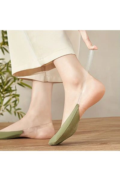 VENTURA STORE Invisible Socks for High Heels - Soft, Breathable and Seamless Blend(Burgundy)