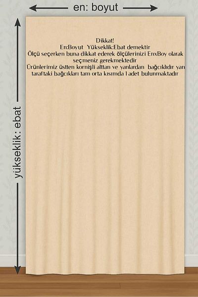 DEVRİM OLİVYA TEKSTİL Luxury 1St Class Anthracite Gray Balcony Curtain with Cornice with Width X Height Dimensions