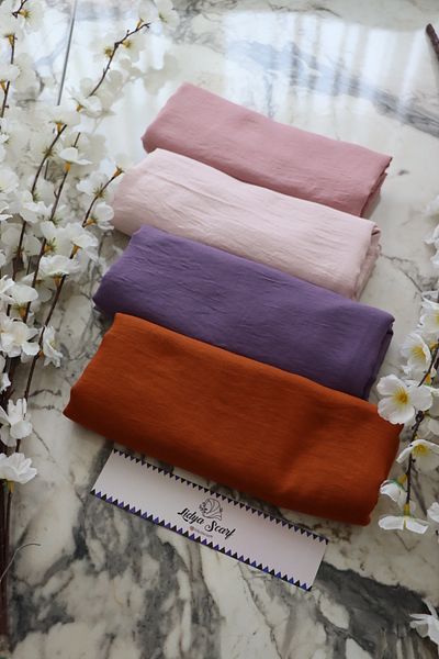 Lidya Şal Cotton Cashmere Shawl Comfortable Soft Textured