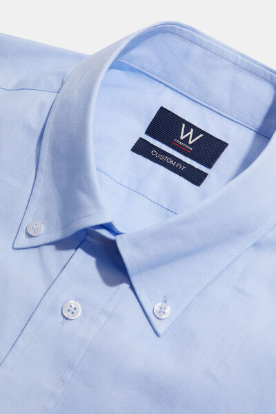 W Collection MAVİ UZUN KOLLU GÖMLEK