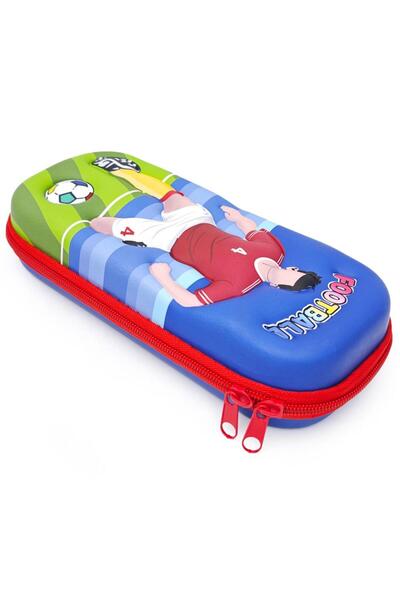 DNS Penar baieti etui scolar, cu 1 compartiment 1 fermoar, neechipat, 3D Foot...