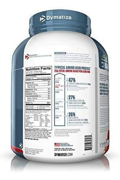 Dymatize ISO 100 Protein Powder with 25g of Hydrolyzed 100% Whey Isolate, Strawberry, Package may va